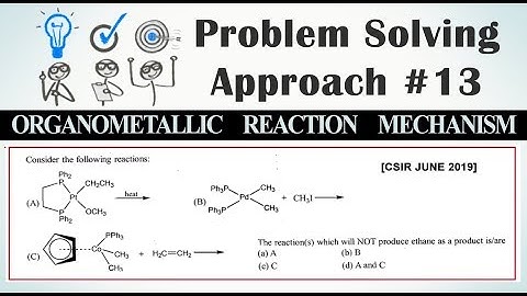 Problem Solving Approach: Organometallic Reaction Mechanism | CSIR NET June 2019