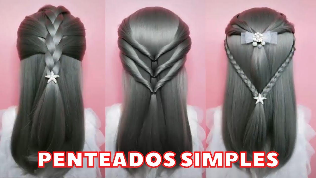 5 Inspirações para penteado para cabelo liso infantil!