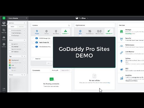 Demo of the GoDaddy Pro Sites Product