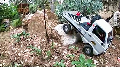 First test run and crawling Wpl D12 4WD Suzuki Carry Pickup truck