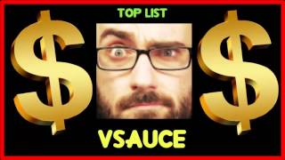 How much does Vsauce make on YouTube 2016
