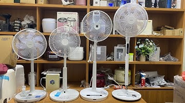 Review so sánh 2 mẫu quạt đứng động cơ DC : Sharp cánh bướm PJ-R3DS và Toshiba TF-35DH26