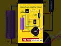 Mini audio amplifier  powerful system clear sound circuit diagram #shots #electrical #electrician
