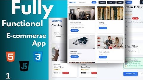 Build an perfect eCommerce Website from Scratch using HTML, CSS & JavaScript | Beginner to Pro
