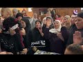 جانب من وداع عصام الصلاج قبل تشييعه في مخيم بلاطة شرق نابلس 