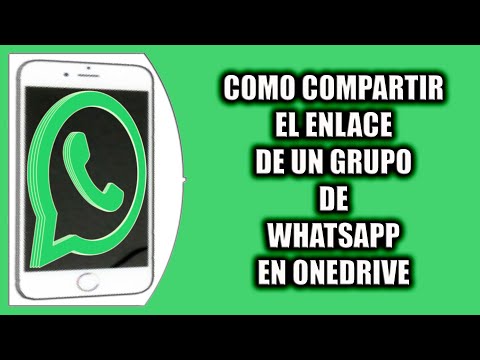 Cómo compartir el enlace de un grupo de WhatsApp en OneDrive