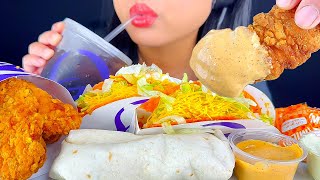ASMR TACO BELL NEW ITEMS (CHILI CHEESE BURRITO, CHICKEN TENDERS, LOCOS TACOS)