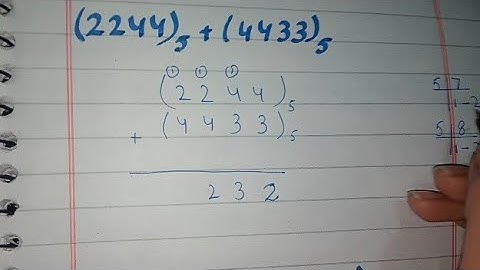 Addition of Number System with Base 5