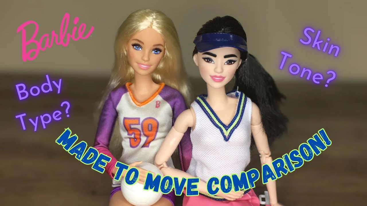 NEW Made to Move Barbies! Volleyball Player and Tennis Player - YouTube