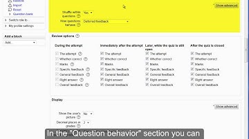 Moodle 2.4 Create a Quiz Inside of Moodle