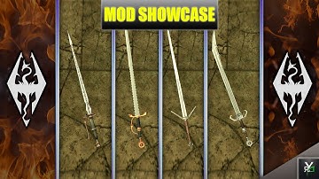 THE WITCHER 3 WEAPONRY!!- Xbox Modded Skyrim Mod Showcase