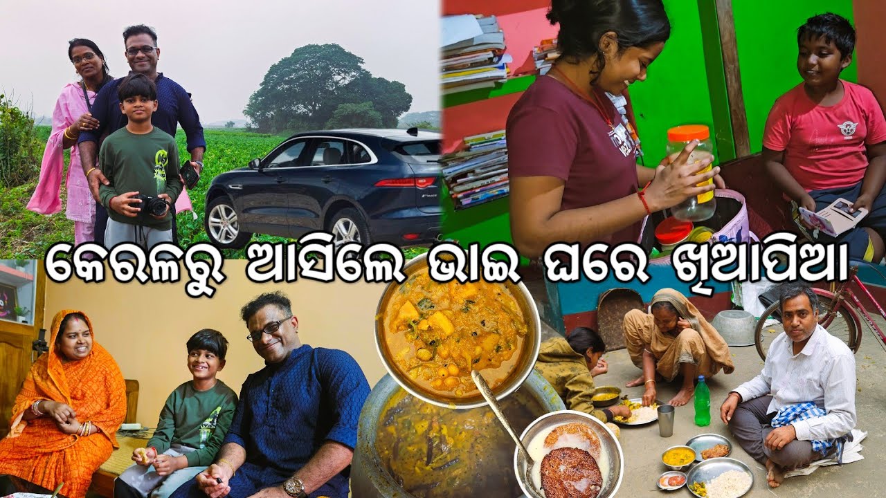 ଘରେ ଚାଲିଛି ଖିଆପିଆ 😋 କେରଳରୁ ଆସିଛନ୍ତି ଭାଇ ଗାଁ ବୁଲି l Gouranga Nayak Odia Vlogs 
