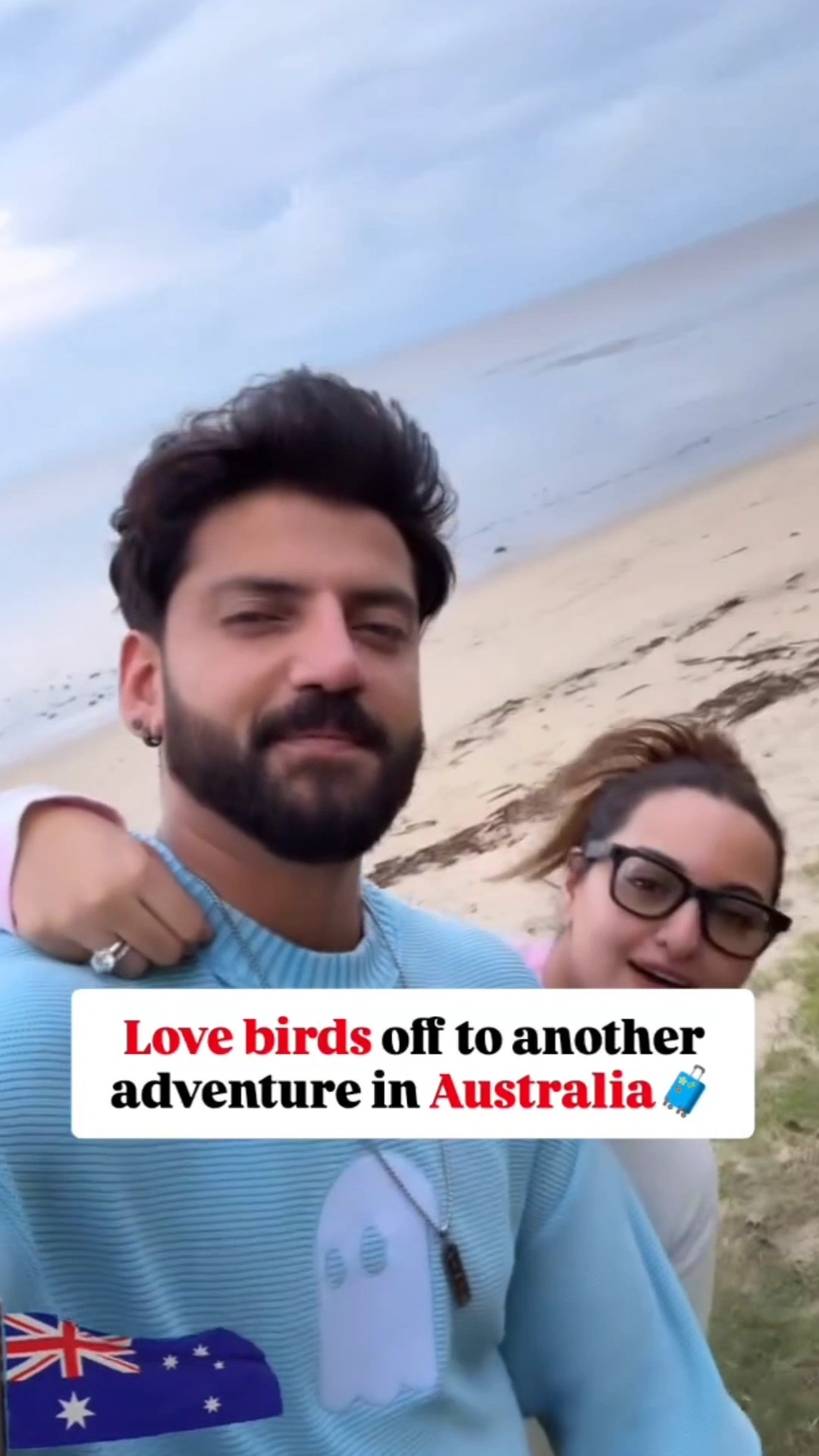 Lovebirds Sonakshi Sinha-Zaheer Iqbal all set for their another ADVENTURE in Australia ? #shorts