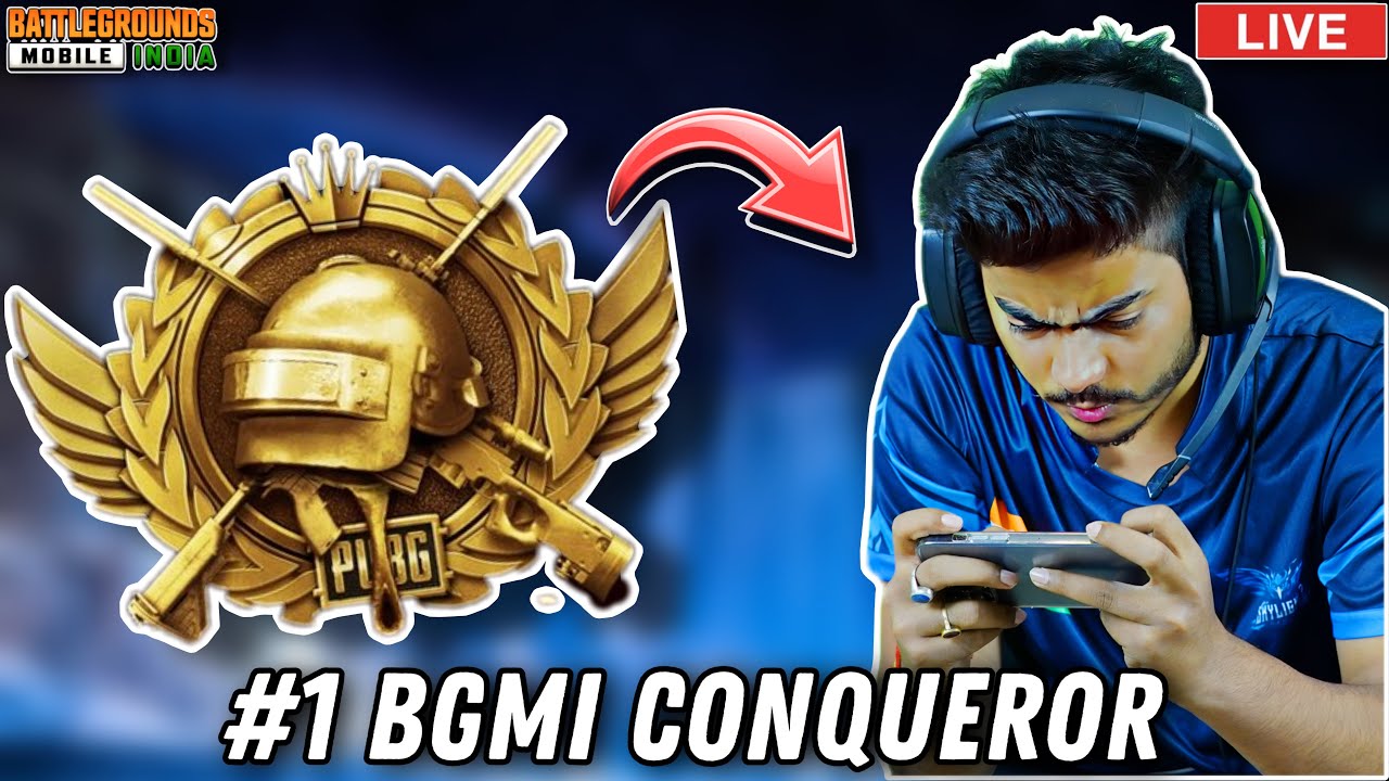 INDIA NO.1 CONQUEROR RANK PUSH PLAYER FOR A REASON - BGMI LIVE UNBAN ...