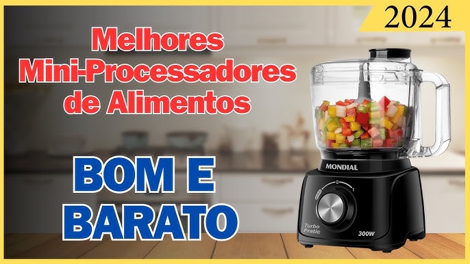 Mini Processador Mondial Turbo Pratic 300W Preto MP-16-B - 127