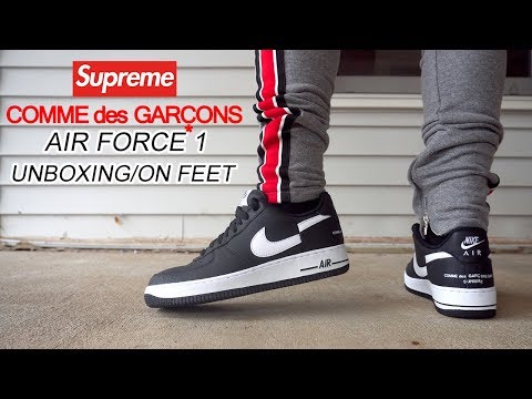 supreme comme des garcons nike air force