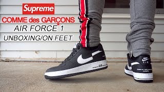 nike air force 1 x supreme x comme des garcons