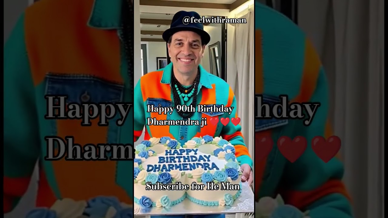 Dharmendra Ji’s 90th Birthday Special AI Tribute 🎉❤️ | Feelwithraman | Bollywood Legend