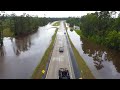 (05/07/2025) Flooded Highway Closure near Longville, LA