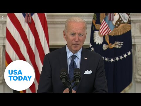 Pres. Biden gives an announcement on his American Rescue Plan | USA TODAY