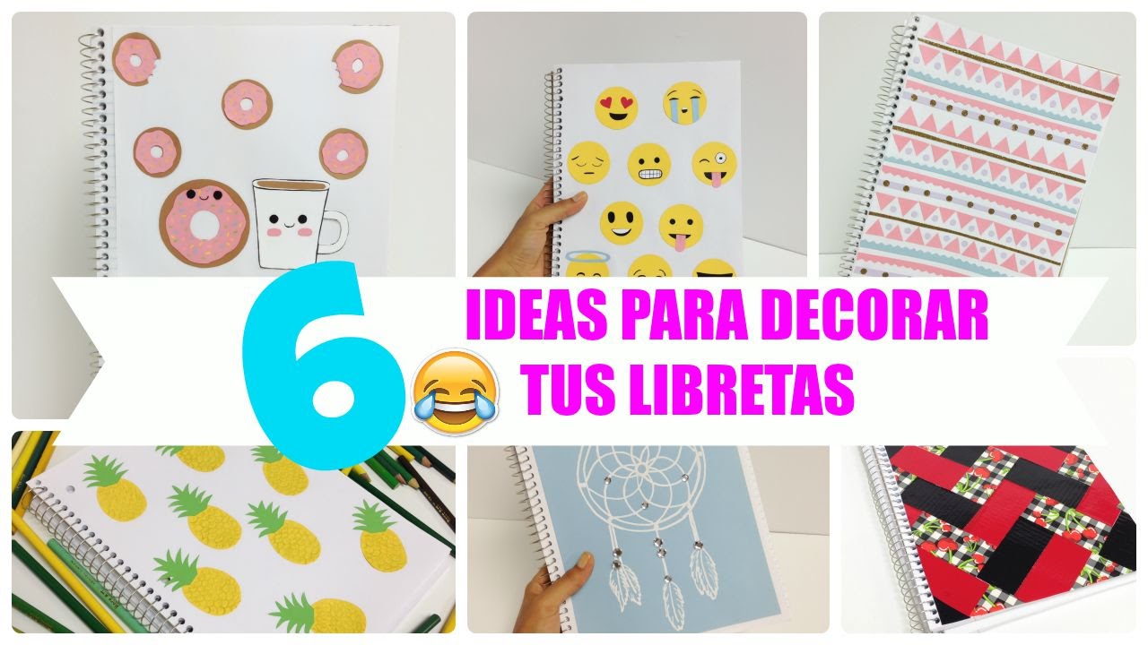 6 ideas para decorar cuadernos(libretas) facil - thptnganamst.edu.vn