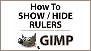 How To Enable Or Disable The Rulers In Gimp *2024