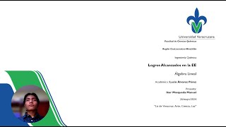 Álgebra Lineal - Logros Alcanzados (Iker Mosqueda IQ 201)