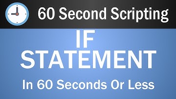 If Statements | 60 Second Scripting 📜📜