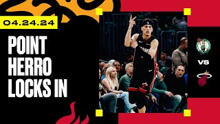 Tyler Herro 24 PTS 14 AST 5 REB |  Miami HEAT vs. Boston Celtics | April 24, 2024