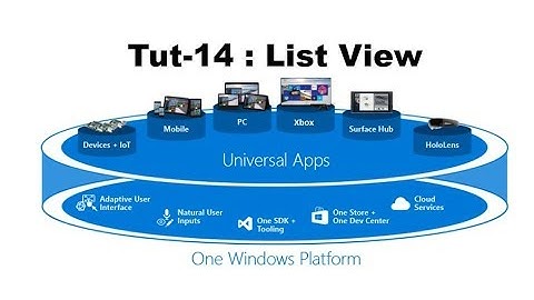 A simple ListView Example in UWP Tutorial Part-14