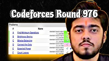 CODEFORCES ROUND 976 (Div. 2) and DIVIDE BY ZERO 9.0