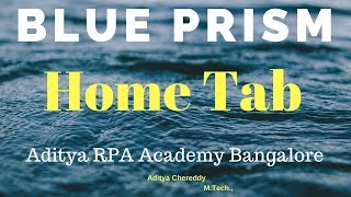 BluePrism RPA Home Tab BP1003 - Aditya RPA Academy Bangalore BTM Layout screenshot 3