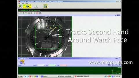 Microscan Visionscape Machine Vision Software: Watch Trick