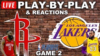 The houston rockets took game 1 against lebron and lakers. can they do
it again or will lakers tie up series? who you got? join us live as we
...