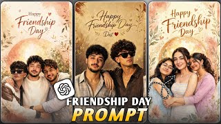 Friendship Day ❤️ AI Photo Prompts | How to Make August 2 Friendship Day AI Photos | ChatGPT AI P... screenshot 1
