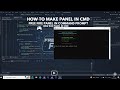 How To Make Panel In CMD | How To Make Free Fire Panel In Command Prompt | How To Run Panel In CMD