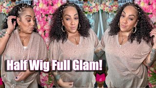 Quick Half Wig Style⎟easy Vacation Hair Look ⎟better Length Human Hair
