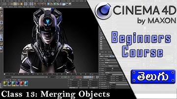 Merging Objects in Cinema4D [ TELUGU ] || C4d Tutorials for Beginners || Lucky Studios