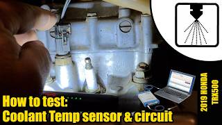 How to test an Engine coolant temperature sensor on a Honda TRX500 #1258 #honda #diagnostics #atv
