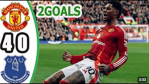 HIGHLIGHTS | MAN UNITED 4-0 EVERTON | PREMIER LEAGUE