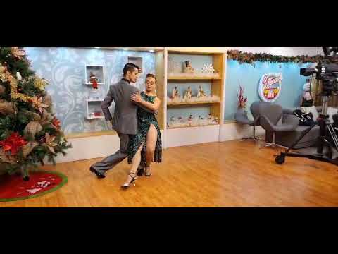Ana Isabel Lopera y Axel Arakaki bailan "Vals de invierno" en tv colombiana