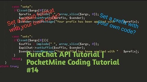 PureChat API Tutorial | PocketMine Coding Tutorial #14