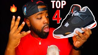 ASMR - MY TOP 4 JORDAN 4'S IN MY SHOE COLLECTION  (MUST HAVES)
