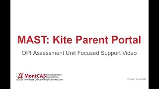 MAST Parent Portal Focused Support Video