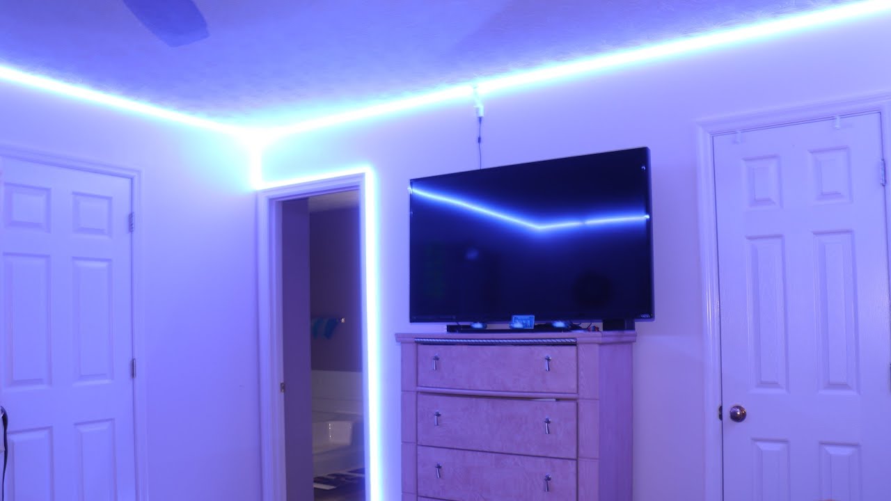 How I Installed the LED lights in my livingroom - YouTube