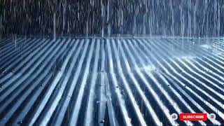 Heavy Rain and Thunderstorm on the Roof ⛈️ | Relaxing Rain Sounds for Deep Sleep