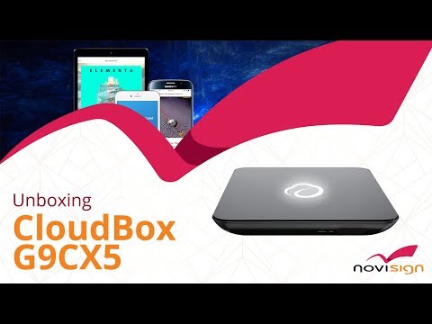 Unboxing CloudBox G9CX5 digital signage media player