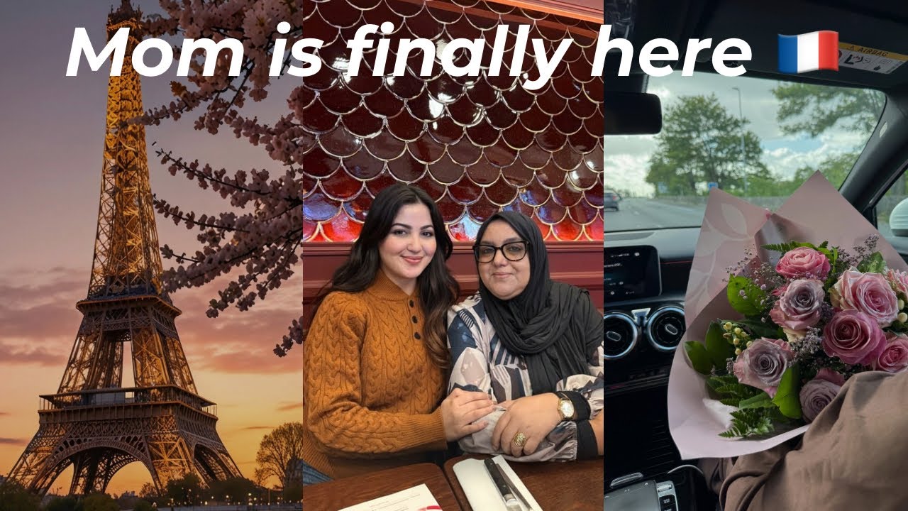 Mom is finally here 🇫🇷🥹وأخيراً ماما جات عندي لفرنسا