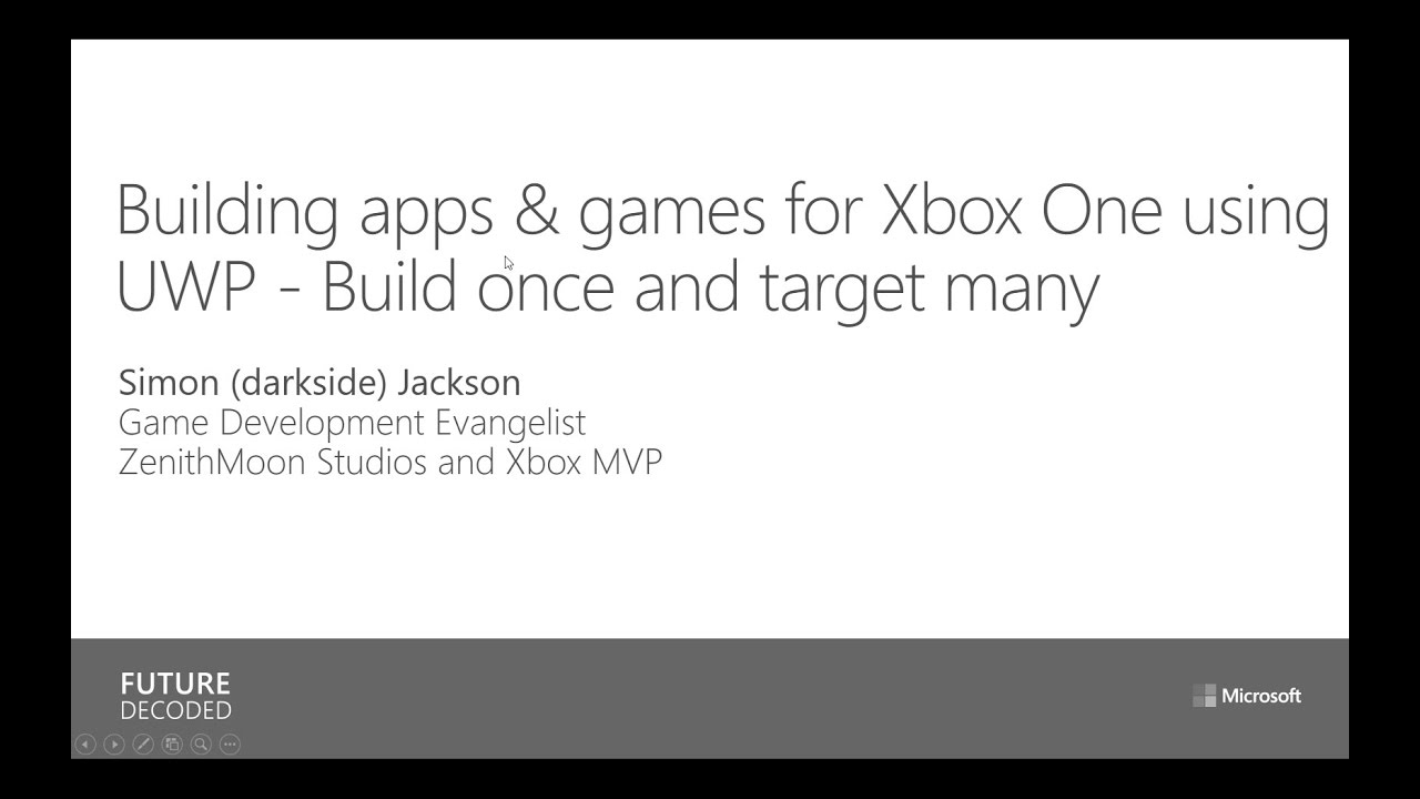 Building Apps Games For Xbox One Using UWP Build Once And Target 