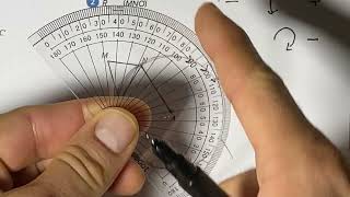 Rotations using a compass and protector and tracing paper - geometry common core